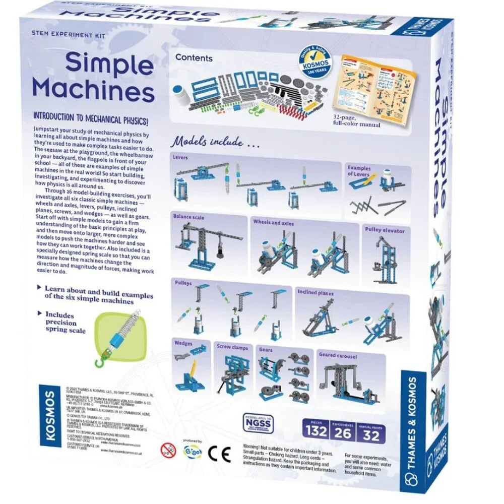 Thames & Kosmos Simple Machines STEM Experiment Kit (8 years & up) educational